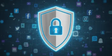 Digital shield protecting social media messaging apps