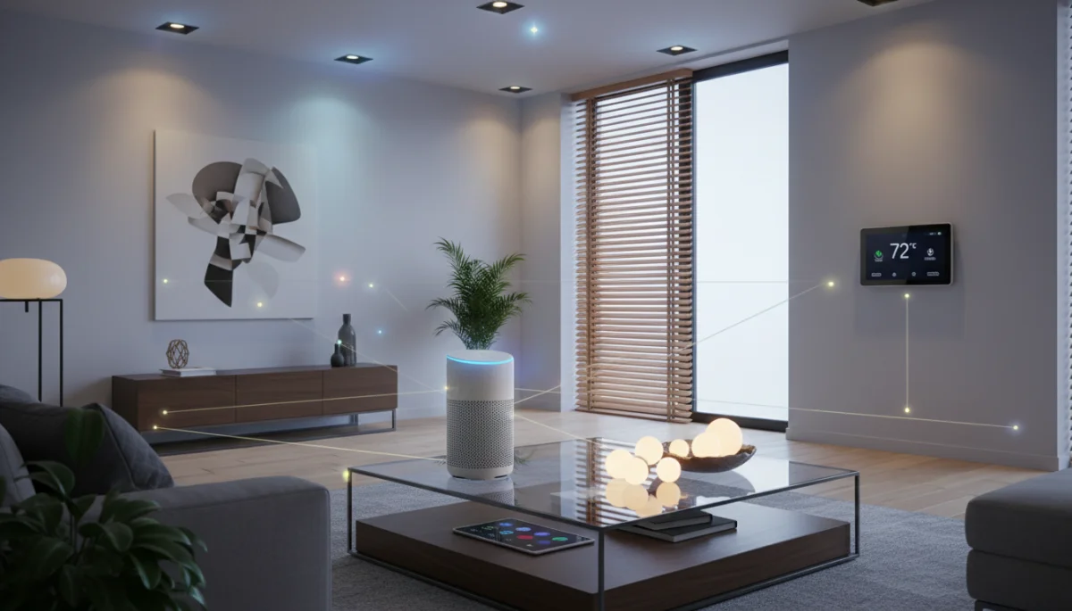 Integrated smart home ecosystem with thermostat and other devices