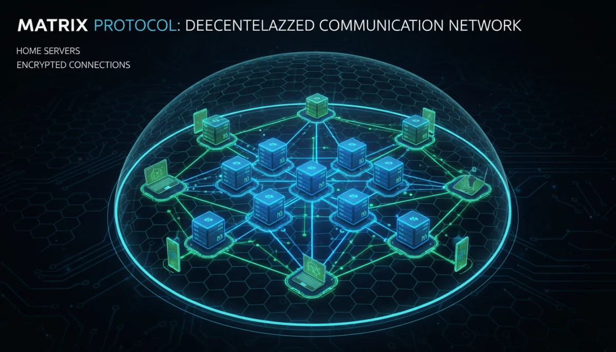 Decentralized Matrix protocol network diagram.