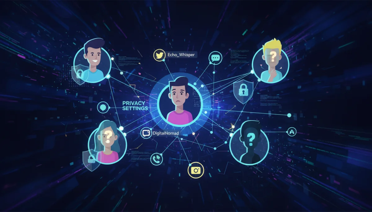 Digital avatars representing online identity and privacy settings