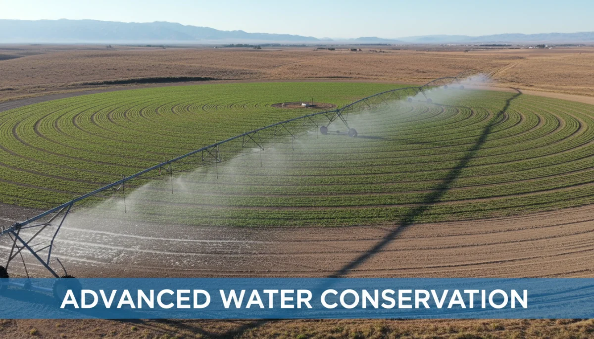 Precision irrigation system watering agricultural crops
