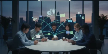 Professionals optimizing workflow with messaging app hacks