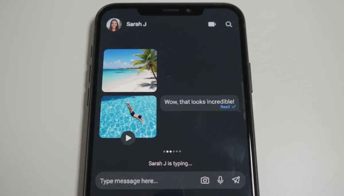 RCS messaging interface on a modern Android phone