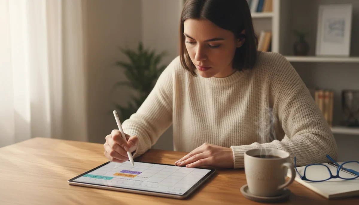 Scheduling message checks for better focus