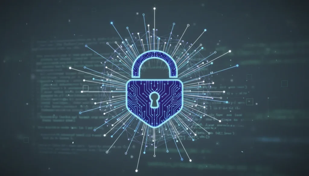 Digital padlock symbolizing secure messaging app privacy under cyber laws