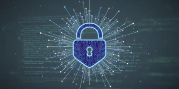 Digital padlock symbolizing secure messaging app privacy under cyber laws