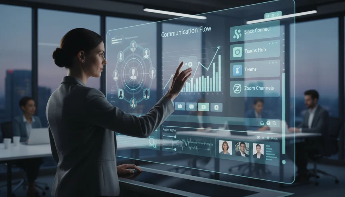 Strategic planning for group communication using digital tools and analytics dashboard.