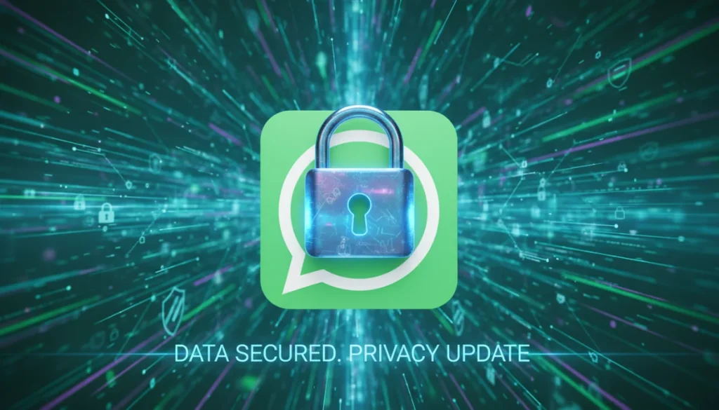 WhatsApp privacy update lock icon digital security